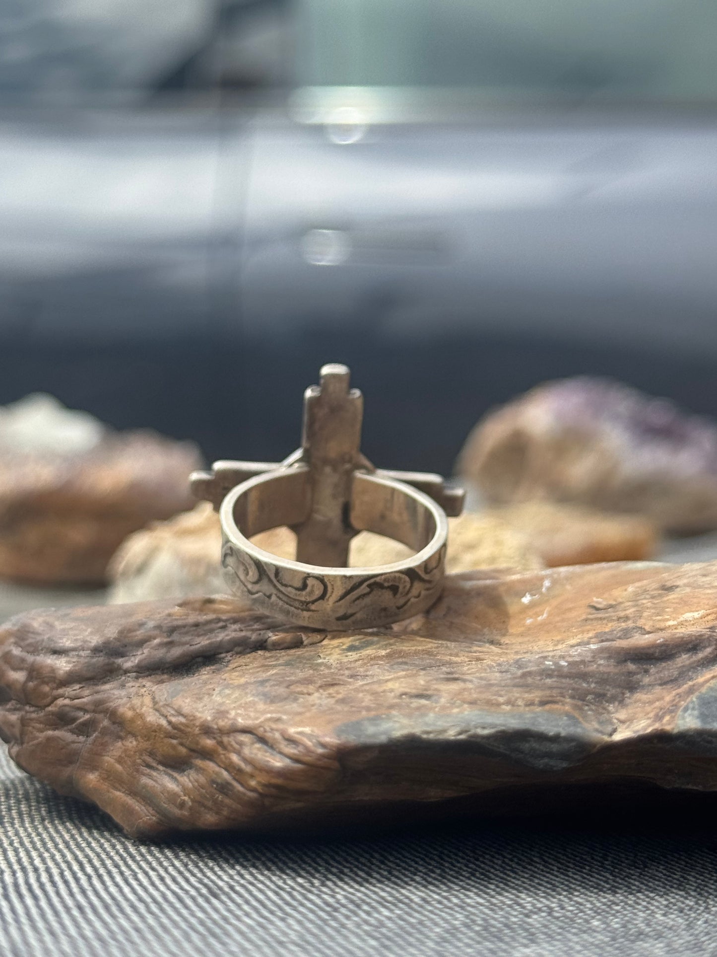 Zia Symbol Turquoise Ring