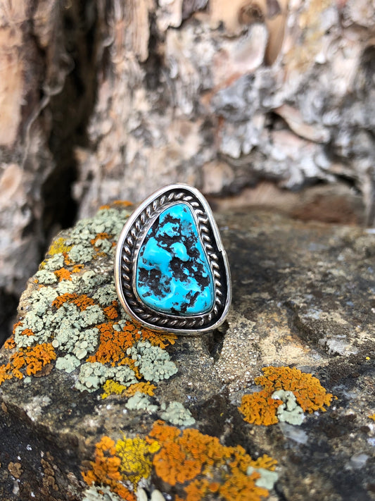 Kingman turquoise ring. Size 6.5