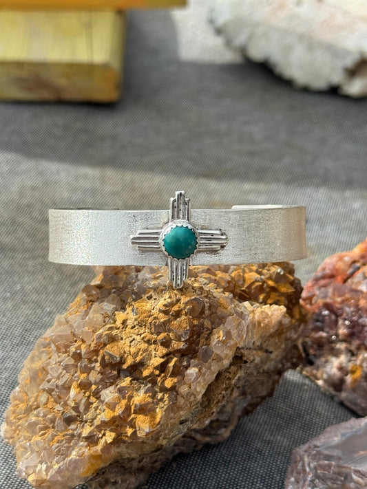 Turquoise Zia Symbol Bracelet