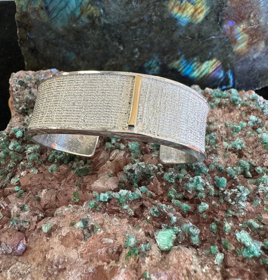 Tufa cast with 10k gold accent