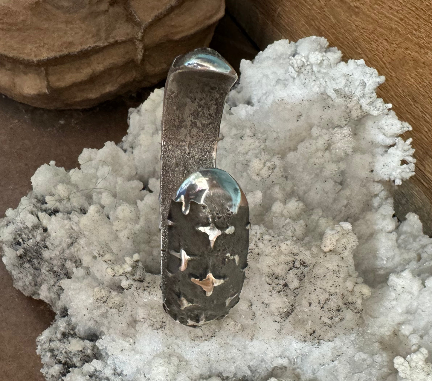 Sterling silver Tufa cast