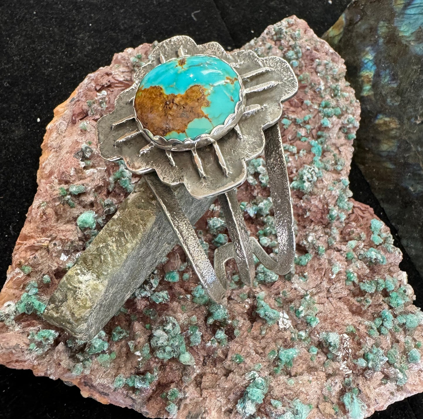 Tufa cast Zia with Turquoise