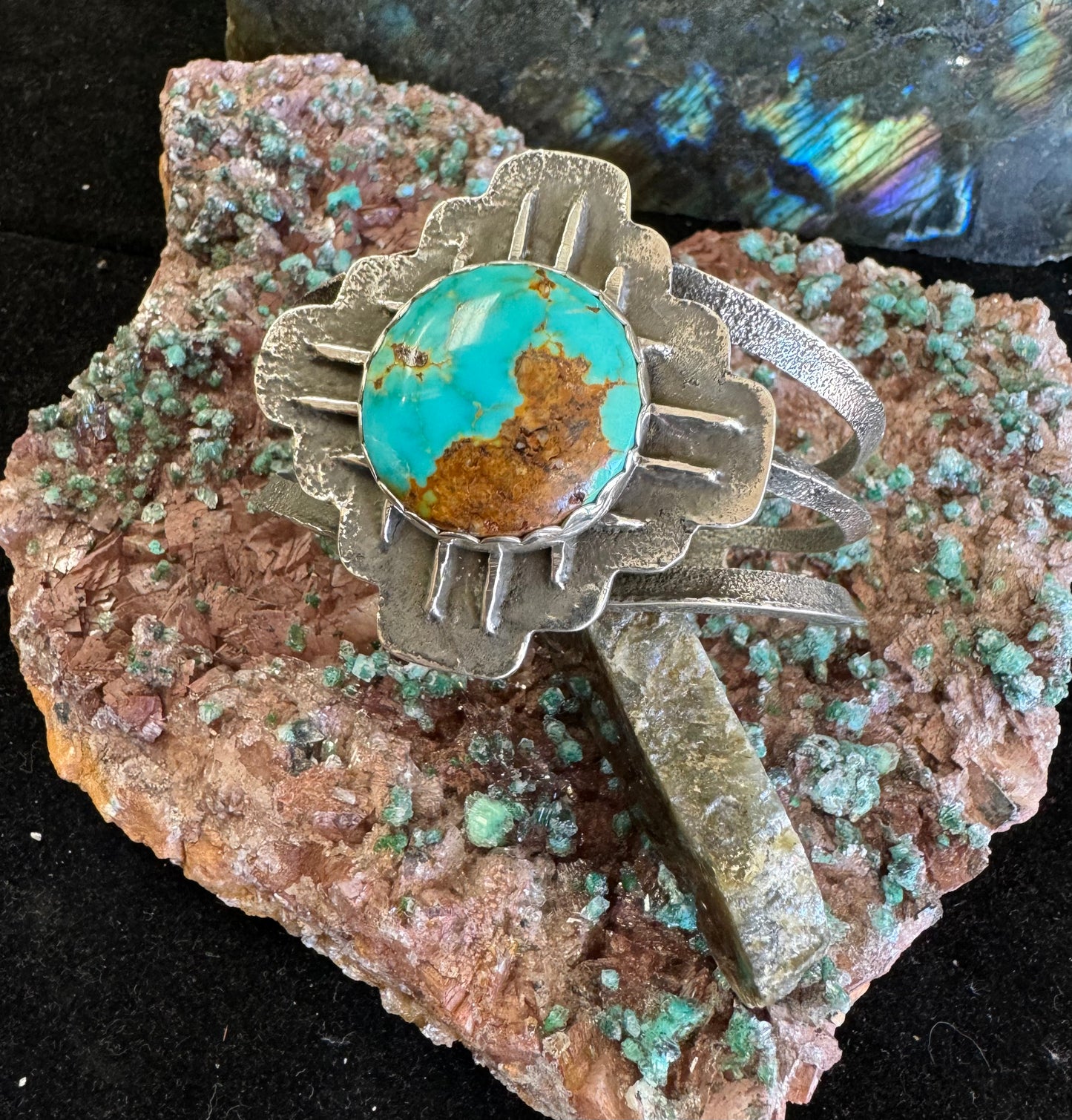 Tufa cast Zia with Turquoise