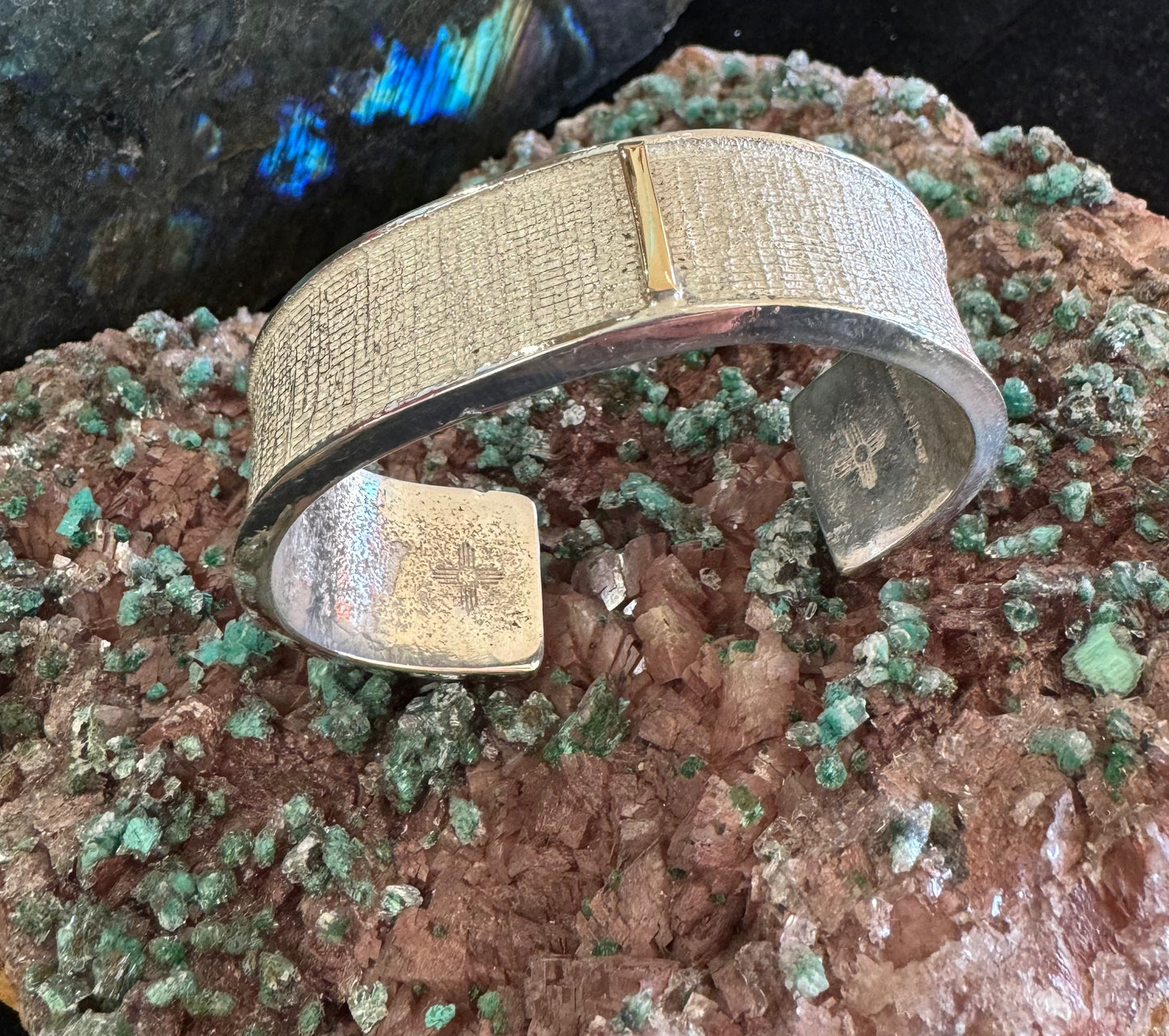 Tufa cast with 10k gold accent