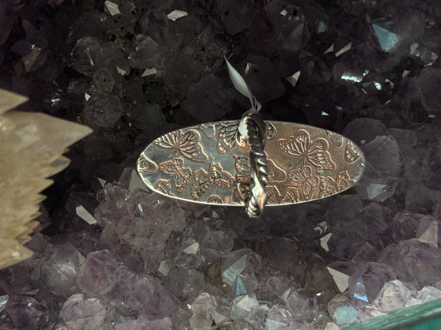 Goldstone with copper in the back